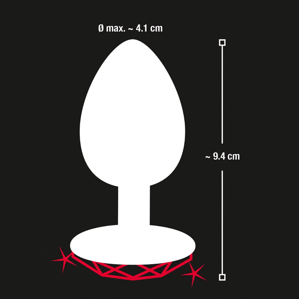 Aluminium Butt Plug Met Hart Juweel Van You2Toys - Afbeelding 5