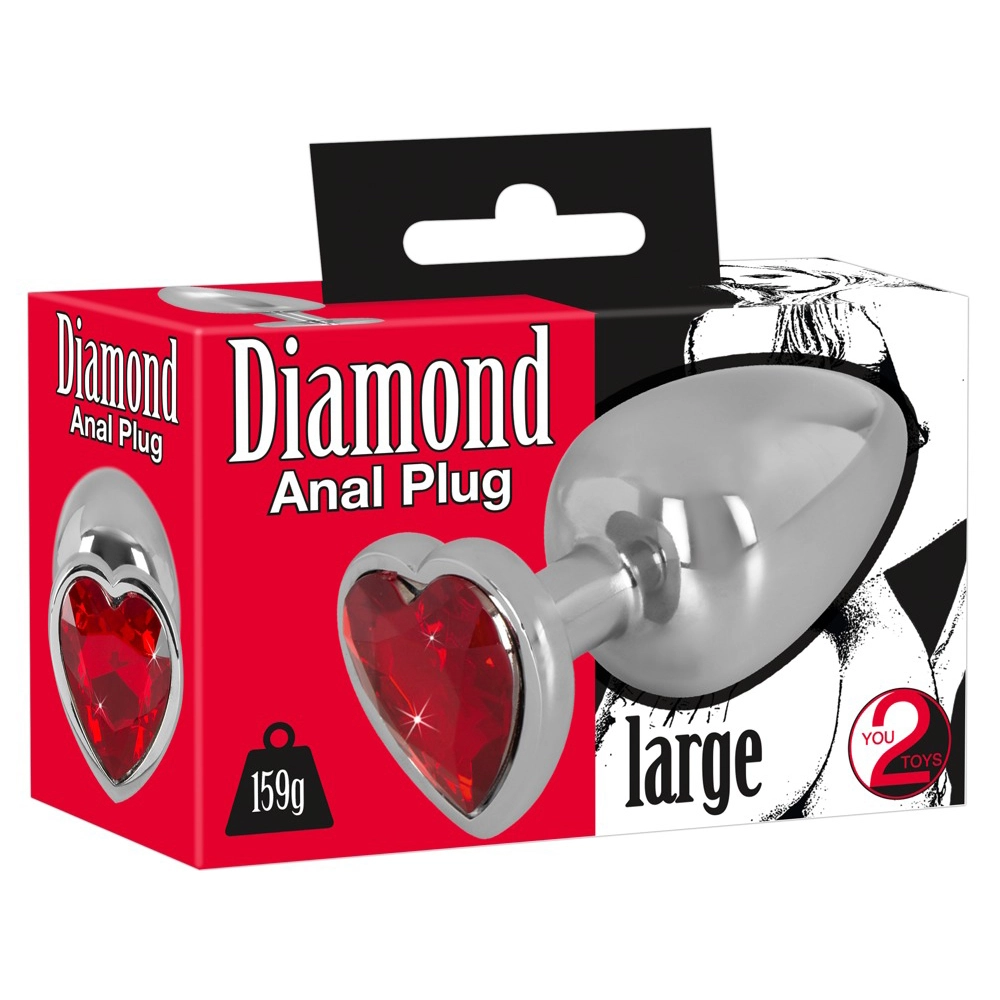 Aluminium Butt Plug Met Hart Juweel Van You2Toys - Afbeelding 6