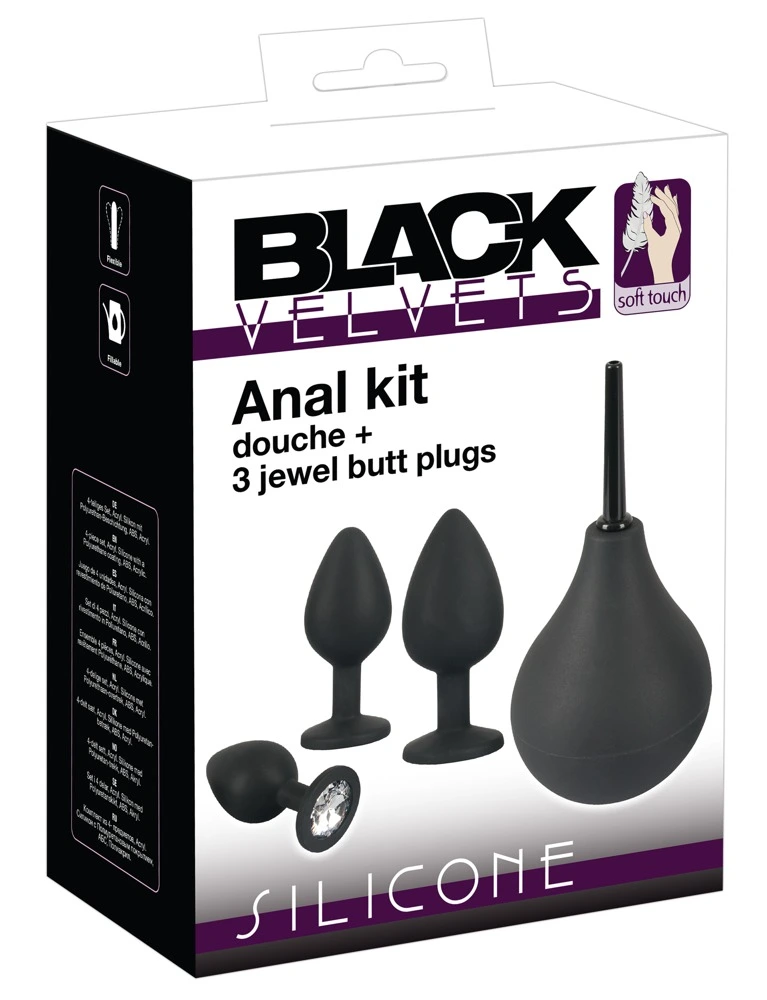 4-piece Anal Erotic Anal Kit By Black Velvets - Afbeelding 8
