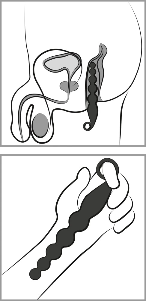 Anal Beads Met Vibratie Met 7 Vibratiestanden Van ANOS - Afbeelding 9