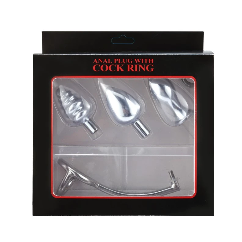 MAE-Toys Multifunctionele Anaalhook Met 3 Verschillende Pluggen - Afbeelding 5