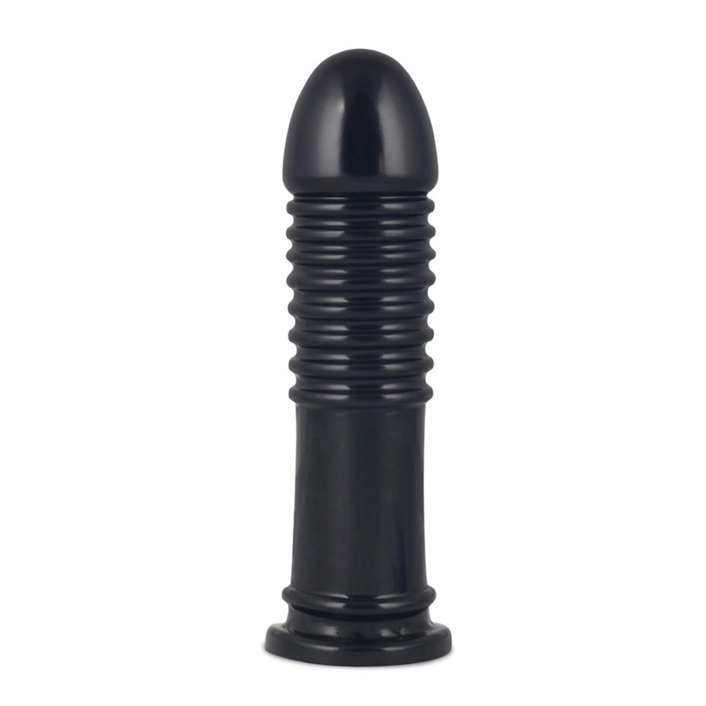 Rimba Black King-size Ribbed Dildo 22.5cm
