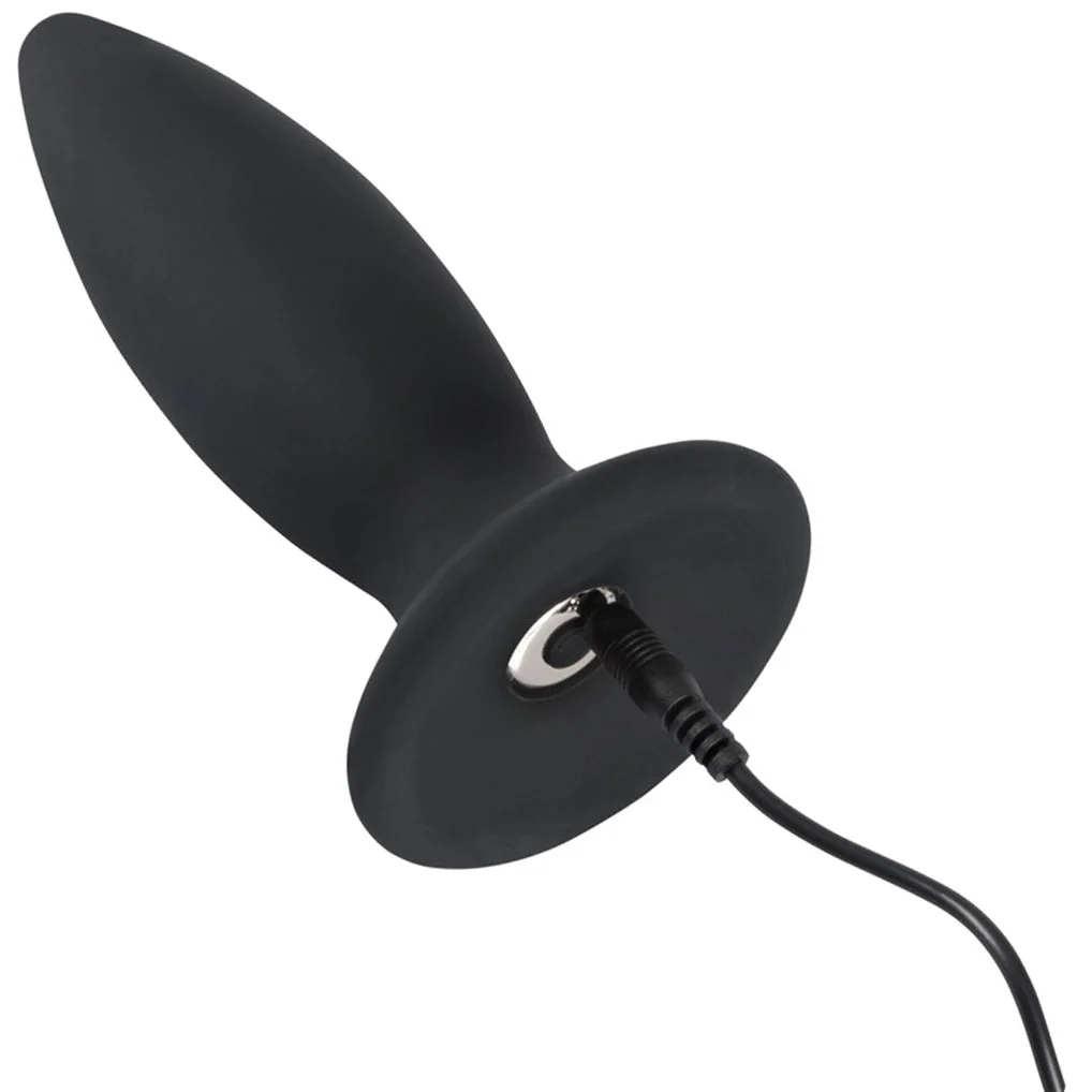 Oplaadbare Buttplug Met Vlakke Basis Large Van Black Velvets
