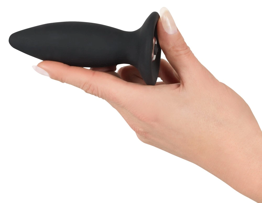 Oplaadbare Buttplug Met Vlakke Basis Large Van Black Velvets - Afbeelding 3