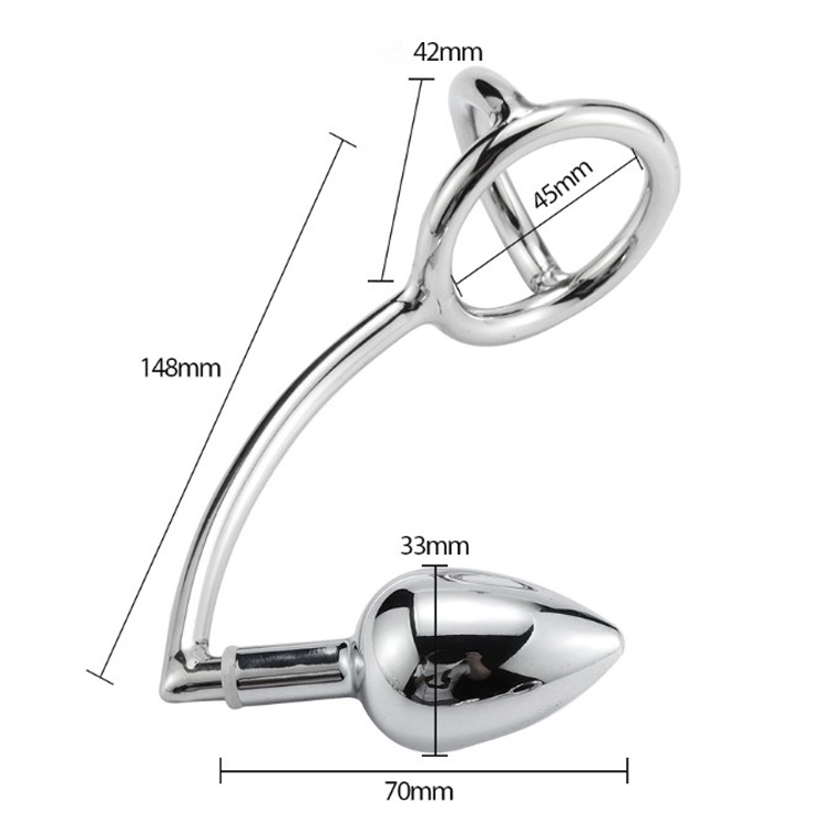 MAE-Toys Multifunctionele Anaalhook Met 3 Verschillende Pluggen - Afbeelding 3