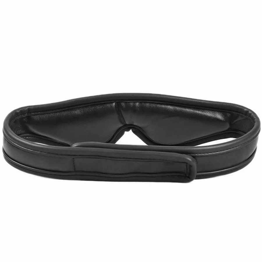 MAE-Toys Zwarte Imitatielederen Blinddoek - Afbeelding 2