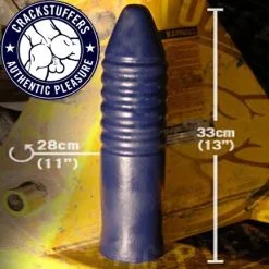 Crackstuffers, X-Large Missile, Voorzien Van Ribbels Voor Extra Stimulatie