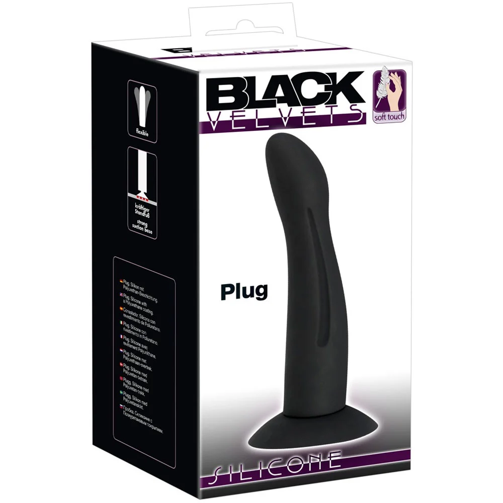 Zwarte Siliconen Dildo Met Zuignap Van Black Velvets