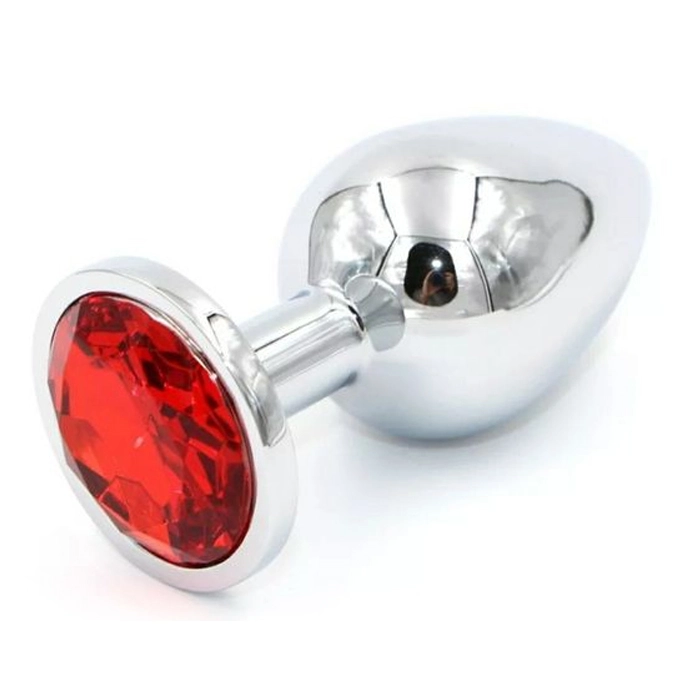 Juweel Butt Plug Rood Ø 27mm Van MAE-Toys