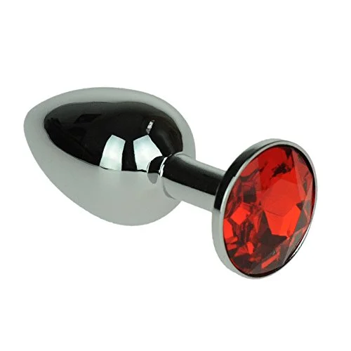 Juweel Butt Plug Rood Ø 27mm Van MAE-Toys - Afbeelding 2