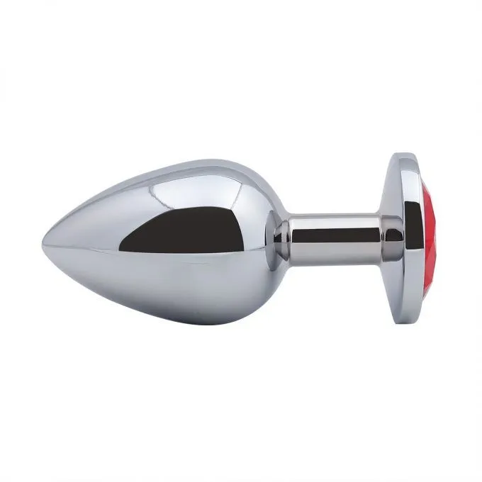 Juweel Butt Plug Rood Ø 27mm Van MAE-Toys - Afbeelding 3