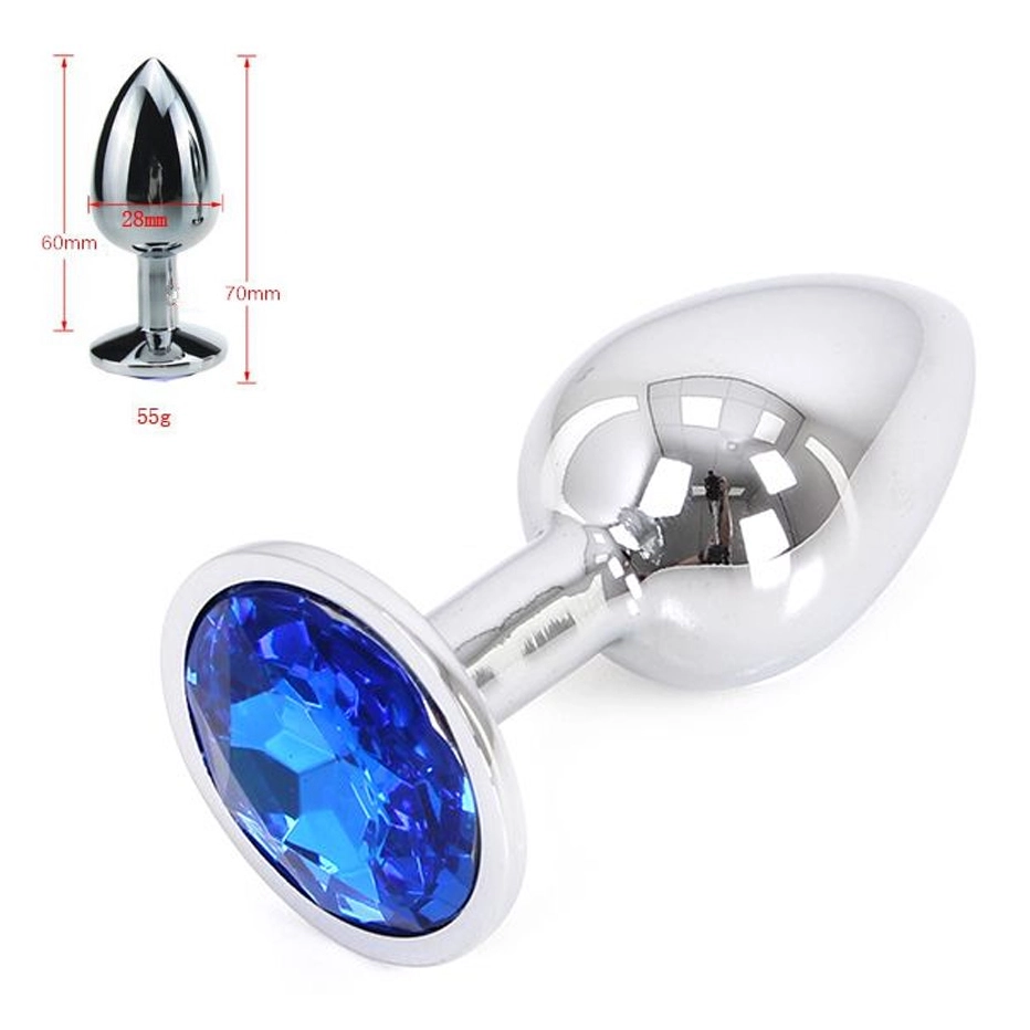 Buttplug Aluminium Blue Ø28 Mm By Kiotos Steel - Afbeelding 2