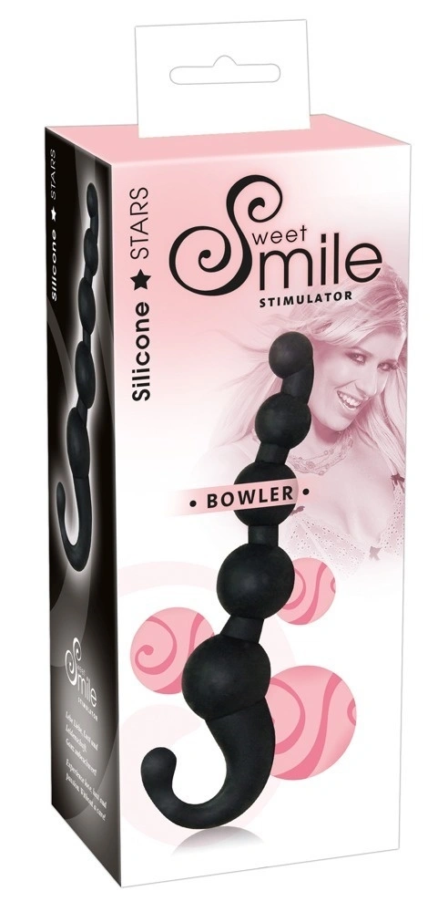 Bowler Silikonen Anale Kogel Ketting Zwart Van Sweet Smile - Afbeelding 3