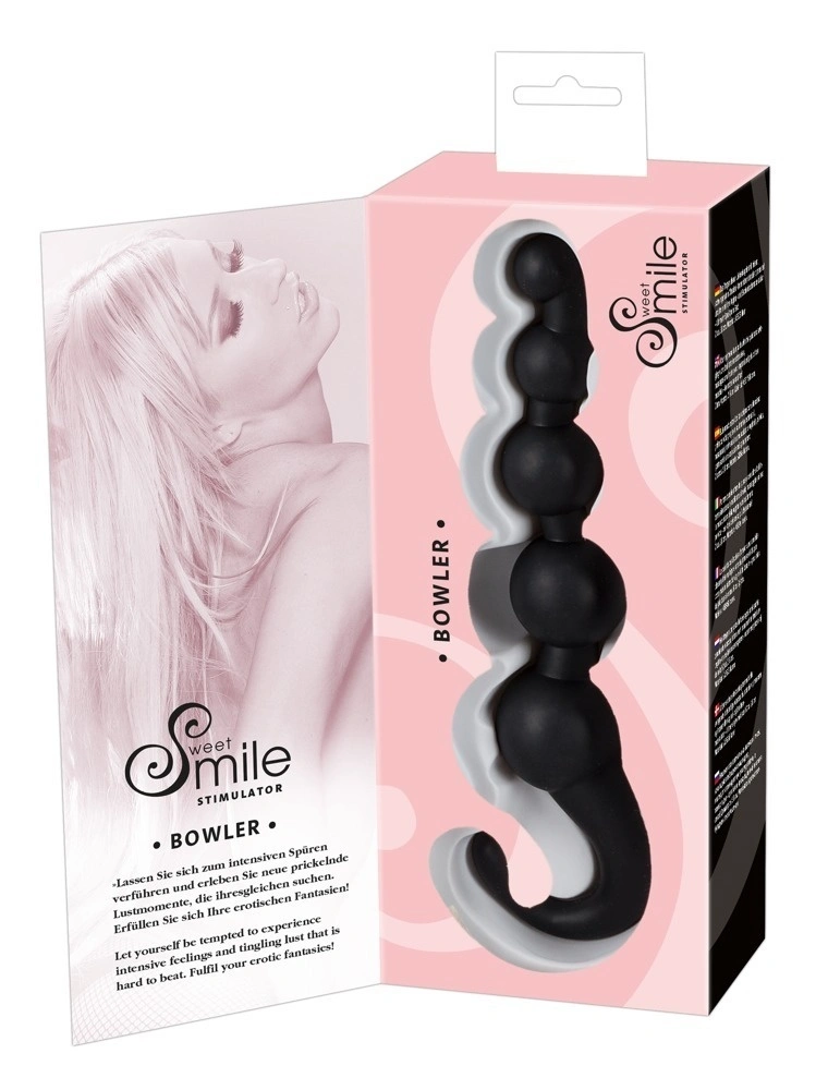 Bowler Silikonen Anale Kogel Ketting Zwart Van Sweet Smile - Afbeelding 4