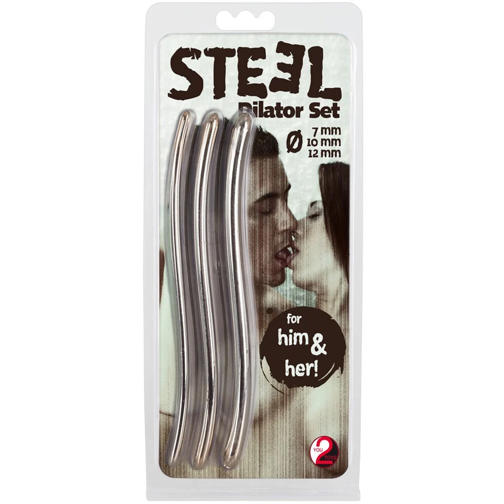 3-delige Dilatator / Soundset 'Steel' Ø 7, 10 & 12mm Van You2Toys - Afbeelding 2