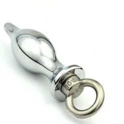 MAE-Toys Polished Aluminium Butt Plug Ø 31 Mm With Metal Handle