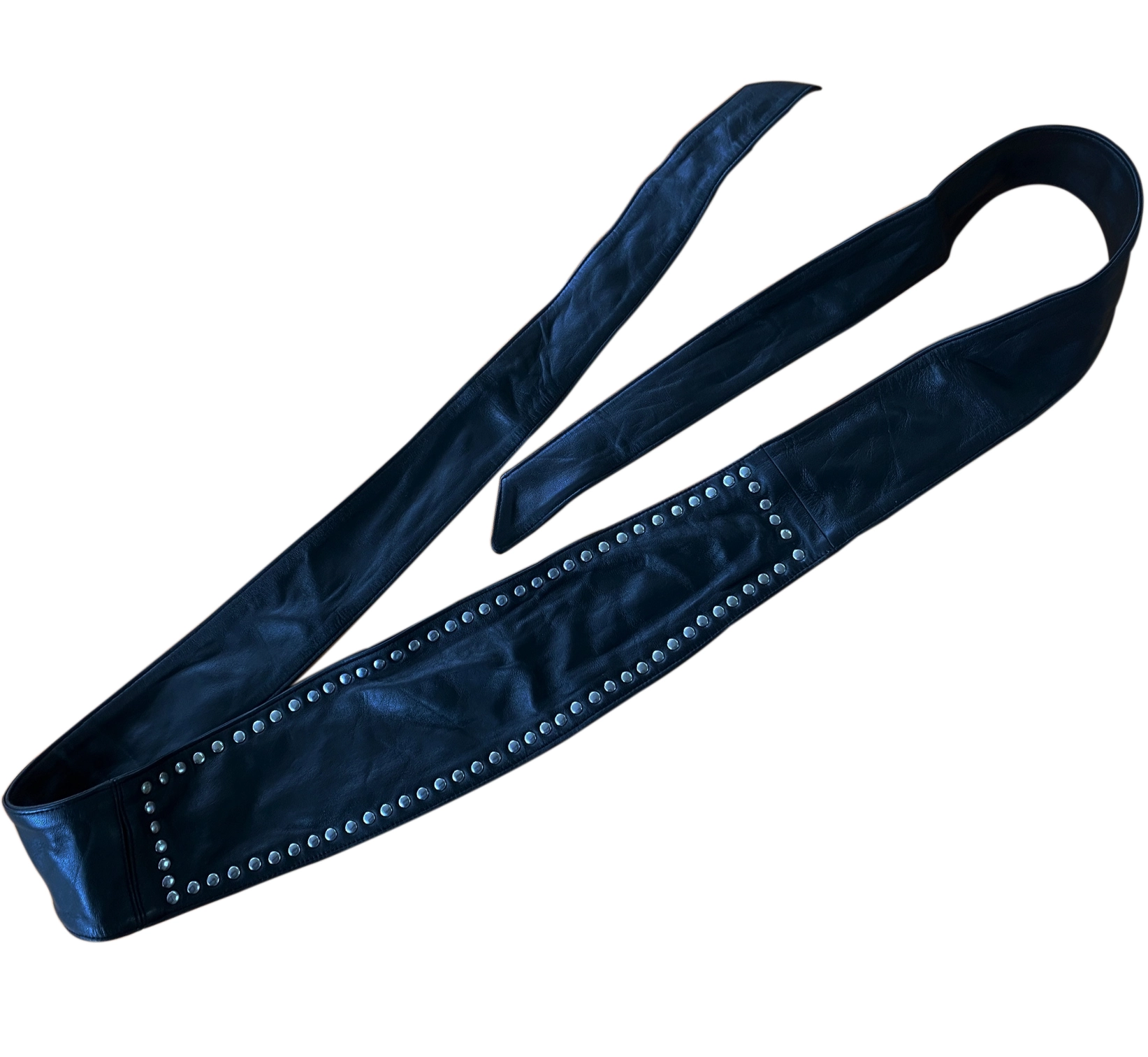 Lamslederen Wikkel Masker Van NLLeather - Afbeelding 4